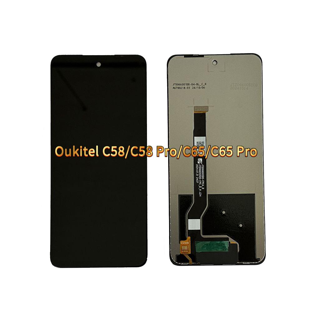 LCD Screen and Digitizer Full Assembly for Oukitel C58 C58 Pro C65 C65 Pro