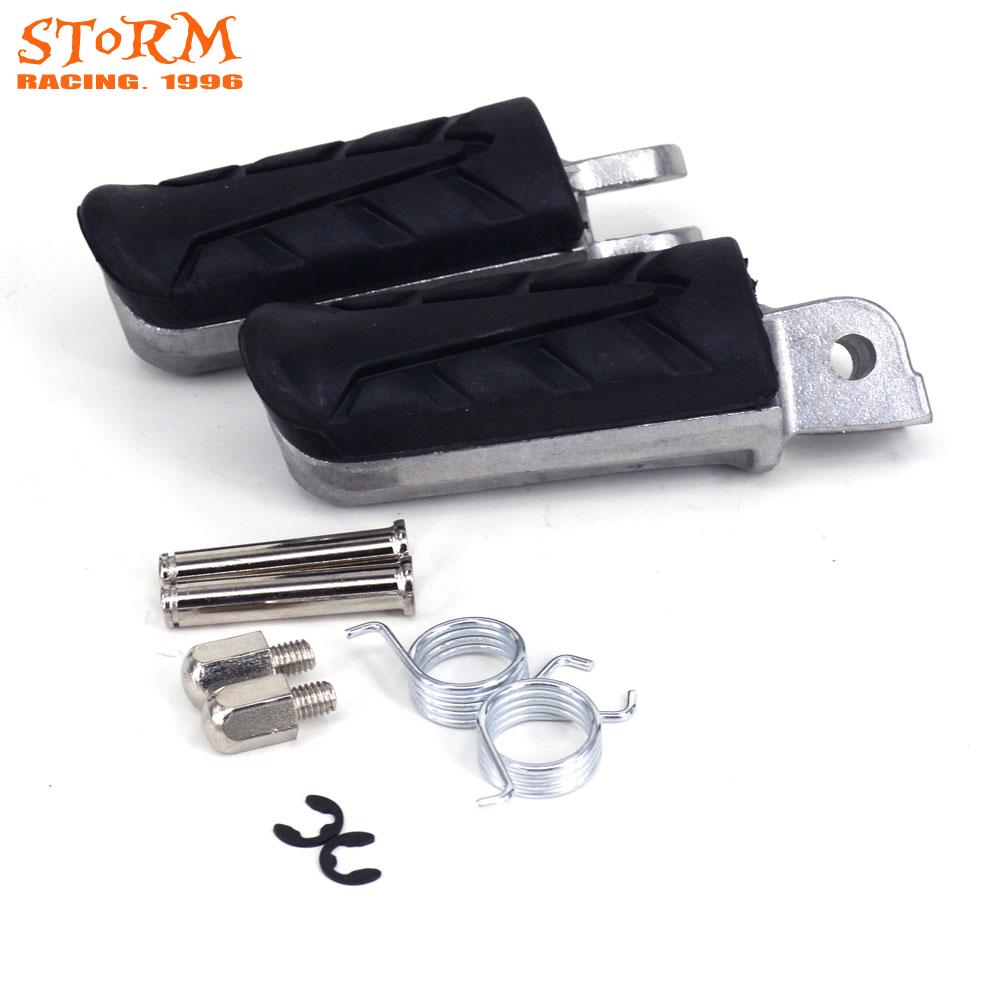 Motorcycle Front Footrest Foot Pegs For HONDA XL CB VT VTR NT CBF CBR NTV VFR 125 250 400 500 600 650 750 800 900 1000 1100