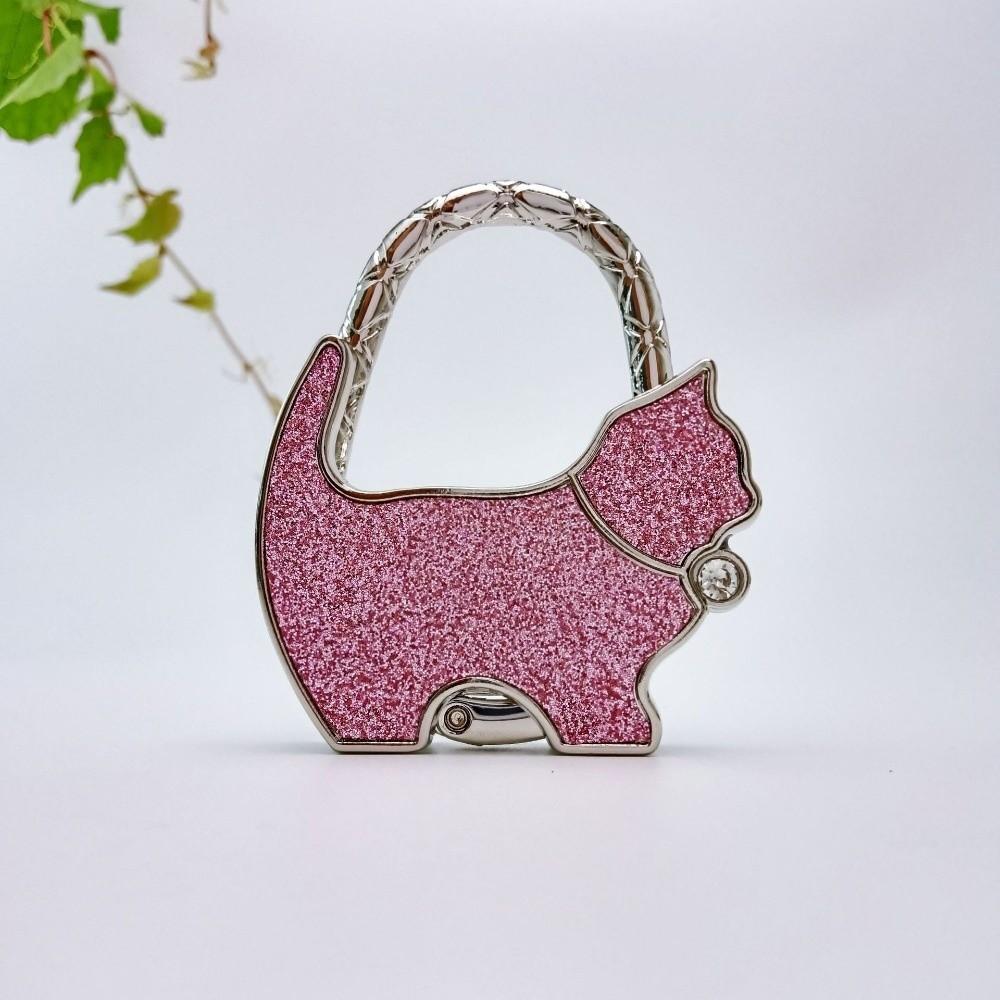 Foldable Cat Handbag Hook Lovely Design Folding Bag Hook NEW Table Edge Hook Home Decoration