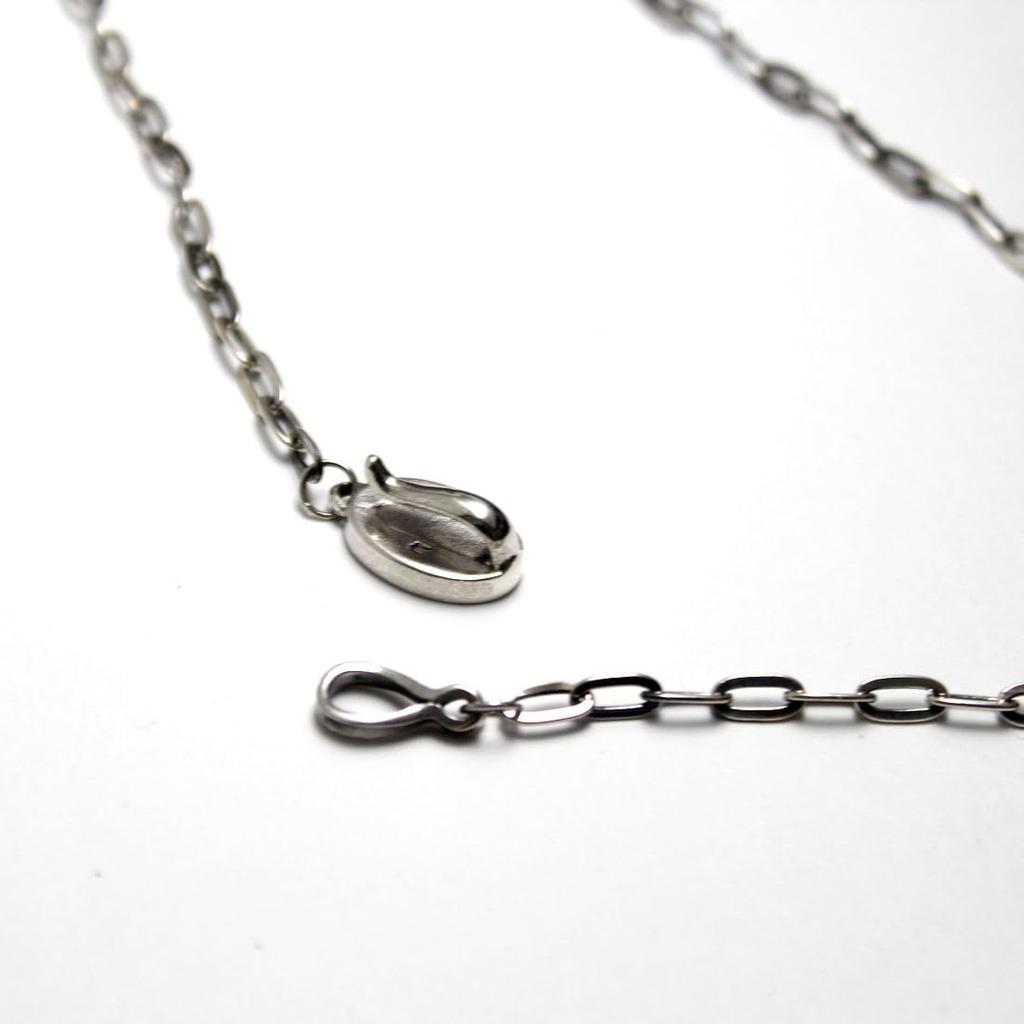 Kokopelli Turquoise Azuki Chain Oval Chain Necklace 3mm Good Vibrations (58cm)