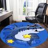 1PC Shark Starfish Office Round Area Rug, Mat Suitable For Office, Under Office Chairs Bedroom Living Room Home Decor, Room Deco