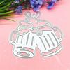 Cheers Oktoberfest Design Pattern Metal Cutting Die Stencil for DIY Scrapbooking Album Photo Embossing Paper Card Craft Decor