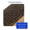 Wood Handle Metal/Nylon/Horsehair Ski Waxing Brush Snowboard Wax Brush Replacement Snowboard Maintenance Cleaning Tool