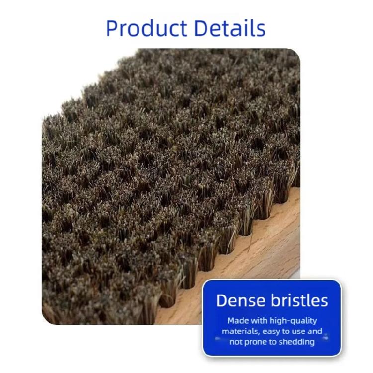 Wood Handle Metal/Nylon/Horsehair Ski Waxing Brush Snowboard Wax Brush Replacement Snowboard Maintenance Cleaning Tool