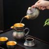 Chaxun Chinese Light Luxury Colorful Gilded Teapot