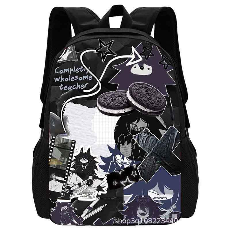 Zaino Scolastico Miss Circle per Bambini Studenti Elementari Leggero Stoffa Oxford Cartoon con Supporto Lombare Ergonomico