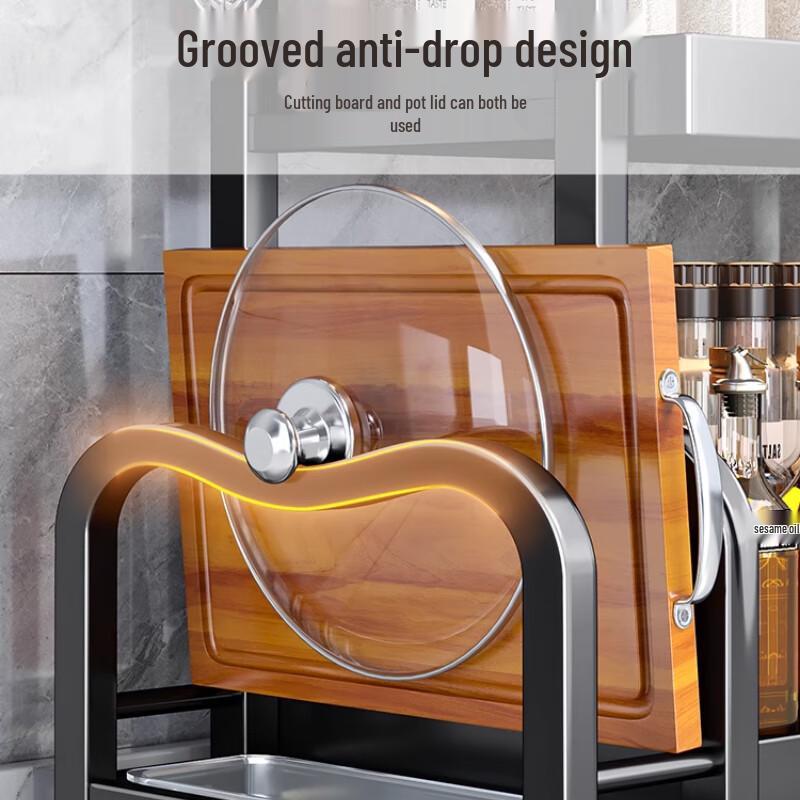3-Tier Kitchen Countertop Spice Rack & Storage Shelf