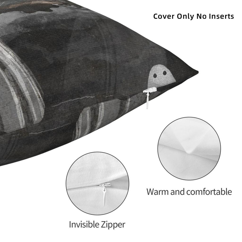 The Caves Are Haunted Square Pillowcase Polyester Linen Velvet Printed Zip Decor Throw Pillow Case Home Cushion Cover