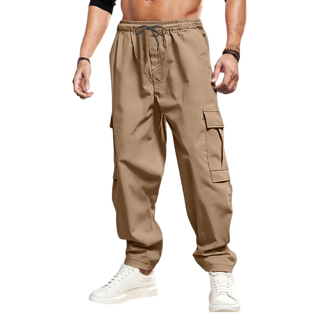 Casual Sports Pants Men's Loose Leggings Long Panel Fitness Running Training Pants