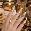 Manicure Compatible Jewelry Universal Fit Nail Ring Lightweight Adjustable Opening