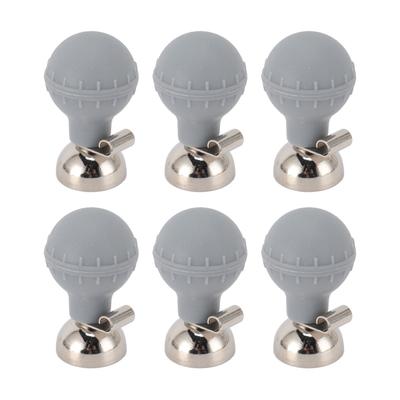 6pcs EKG Electrodes Chest Suction Ball Soft Accurate Measurement 3.04.0mm Double Hole Universal