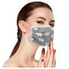 50PCS Adults Cute Casual Cat Prints Breathable 3 -Layer Disposable Mask