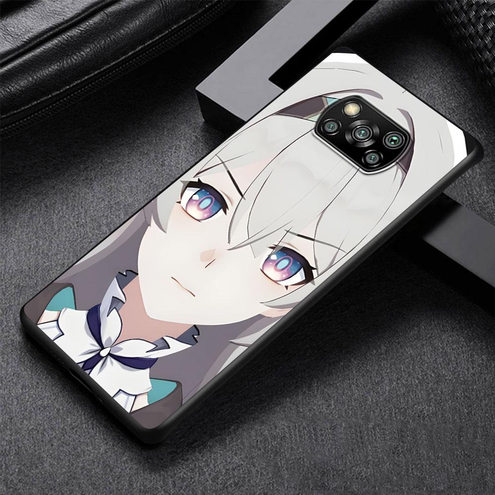 Firefly Honkai Star Rail Case for Xiaomi Poco M5s X3 NFC X5 F3 M4 M3 Pro Black Silicone Soft Phone Cover Coque