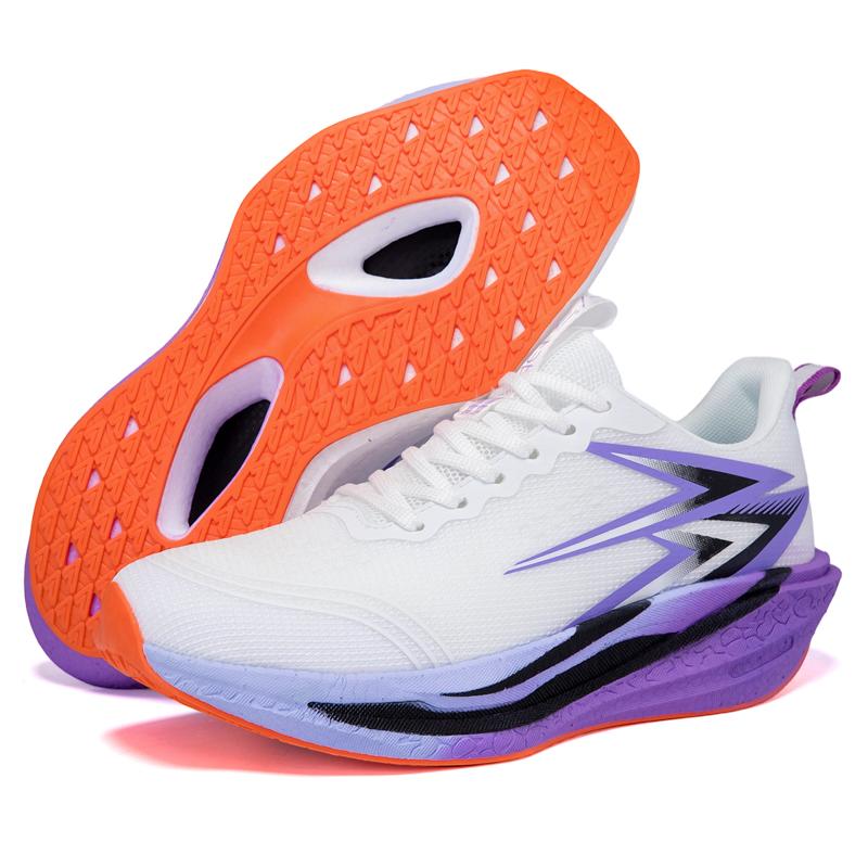 Professional Running Shoes Couple's Damping Sneakers Breathable Mesh Tennis Basketball Trainers Elastic Training Shoes