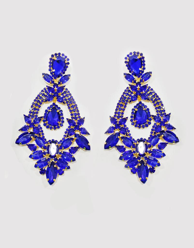 Heavy Industry Earrings Earrings Women'S Rhinestones Full Of Diamonds Exaggerated Banquet Bridal Jewelry