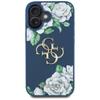 Etui Guess Grained Roses Big 4G Logo Do  Iphone 16 Niebieski