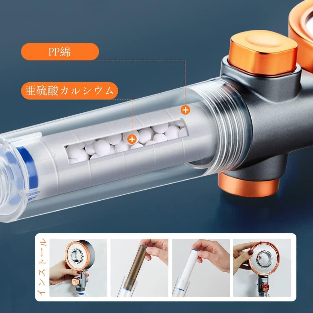 Shower Head Rinimie Ultimate Improved Shower Head Chlorine Removal Shower Mode Shower High Water Pressure Shower Head Up To Water Saving Rate Water