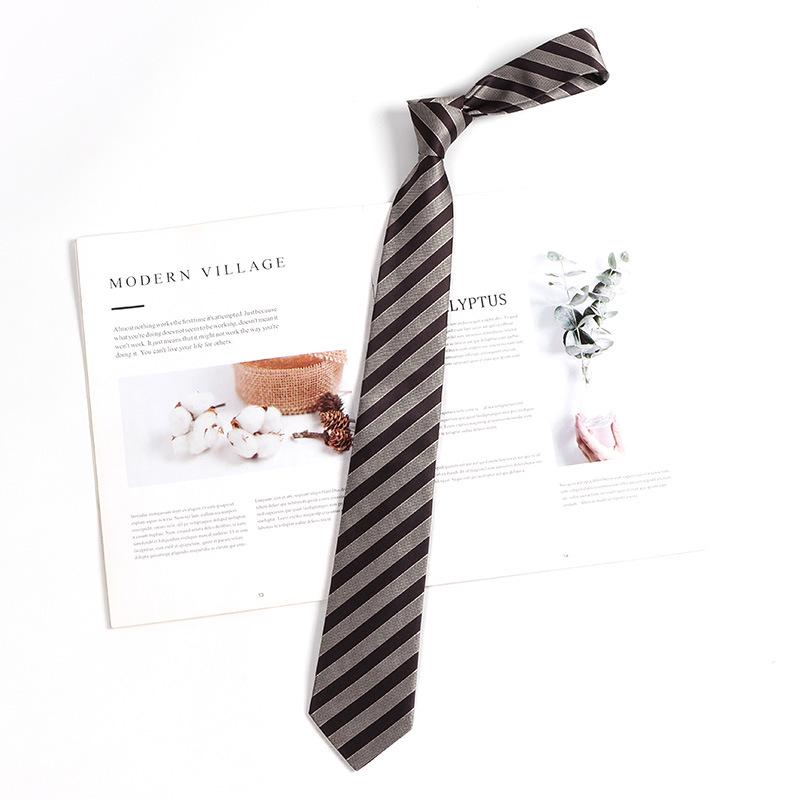 Lemon Sea Salt Plaid School Uniform Tie - Handmade Japanese Academy Style for Men & Women
