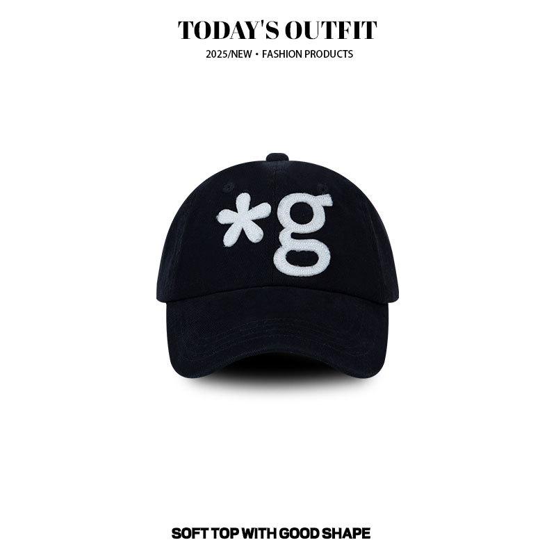 

Весна и Лето Новая Простая Ретро Бейсболка Защита от Солнца Корейская Цветная Блокировка Объемная Вышитая Парная Бейсболка