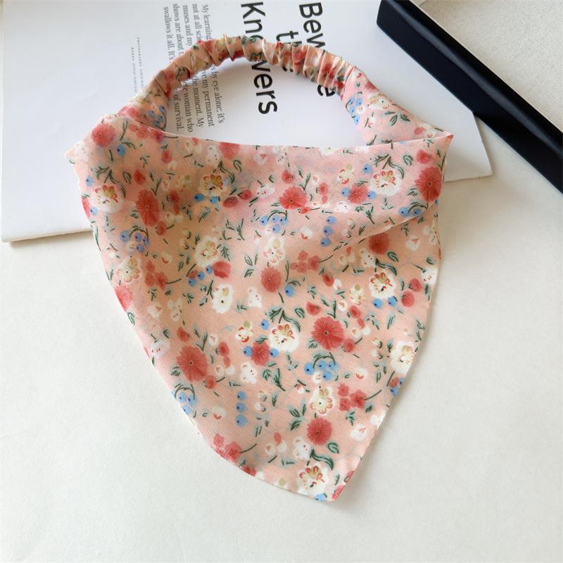 Assorted Floral Print Bandana Headband Elastic Back Hair Scarf Bohemian Style Headwrap Colorful Summer Hair Decor For Women