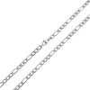 Unisex European Figaro Necklace - 3MM Stainless Steel Gold-Layered Chain