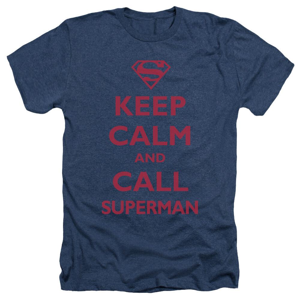SUPERMAN CALL SUPERMAN Licensed Adult Men039;s Heather Tee Shirt SM-3XL Unisex T-Shirt XXL
