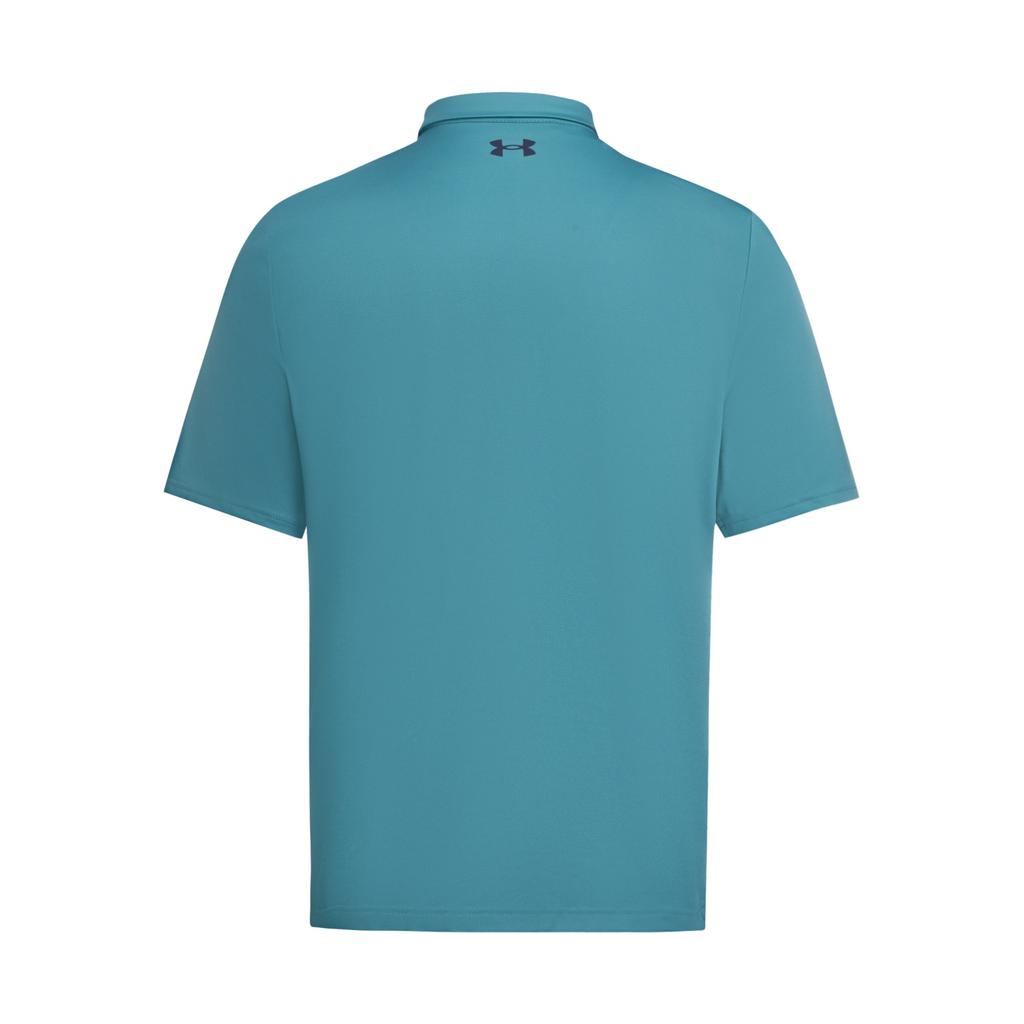 Under Armour Matchplay Golf Casual Simple Classic Button Short Sleeve Polo Shirt Men Tops Limitless-Blue 6009799-466