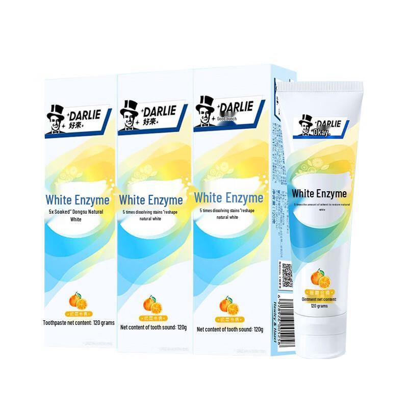 

Darlie White Enzyme Kumquat Toothpaste - 3x120g Pack