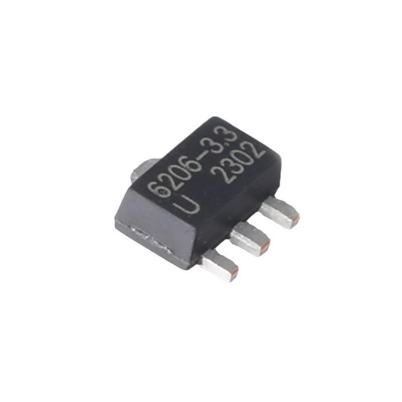 XC6206P332PR SOT-89 Linear Voltage Regulator IC, LDO Three-Terminal Chip