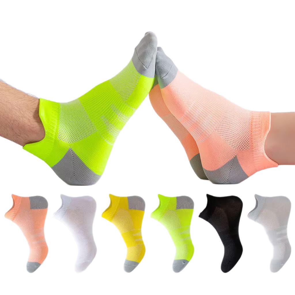 Men's Ultra-thin Breathable Low-Cut Sports Ankle Socks for Running & Fitness - Trendy Compression Boat Socks