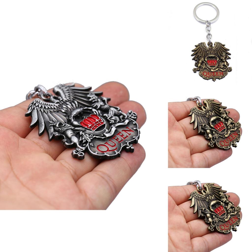 Tidlös Queen Klassisk Rockband Freddie Mercury Metallhänge Nyckelringstillbehör