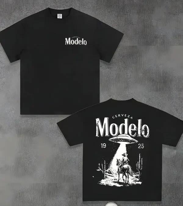 100% Cotto Modelo UFO Cowboy Graphic-Shirt – 230g Heavyweight Vintage Cotton Ret 2XL