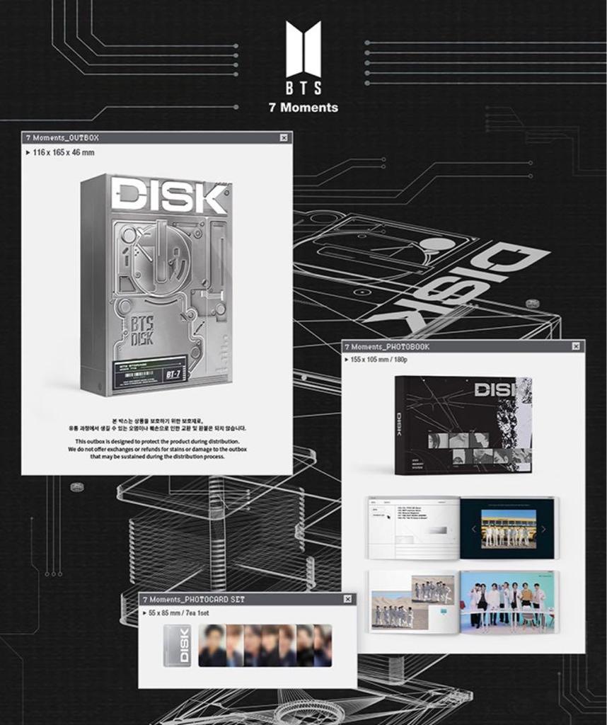 [USED] BTS 7 Moments DISK DIGITAL CODE Official