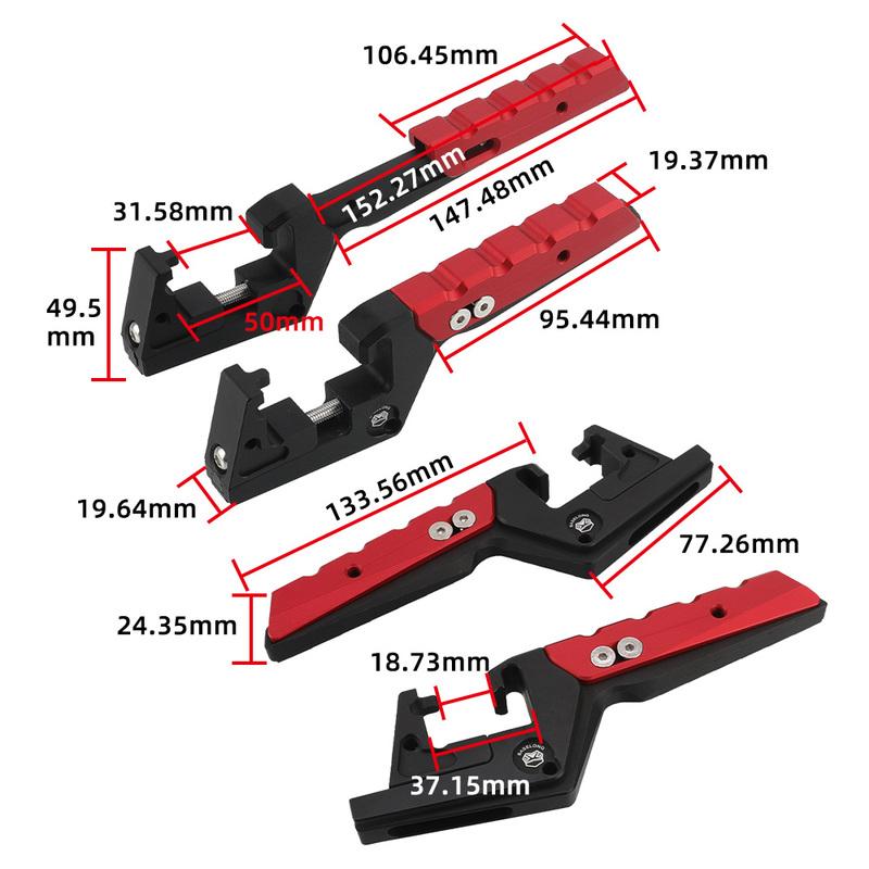 For 125 200 250 350 380 400 450 520 525 530 EXC MXC Adjustable Passenger Foot Peg Extensions Footpegs Extended Motocross Parts
