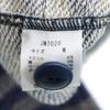 Jackman Made In Japan Wool Blend Border Pattern Jacket M Navy X Gray Men's Used