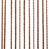 VidaXL Rideau en fils 2 pcs 100 x 250 cm Marron