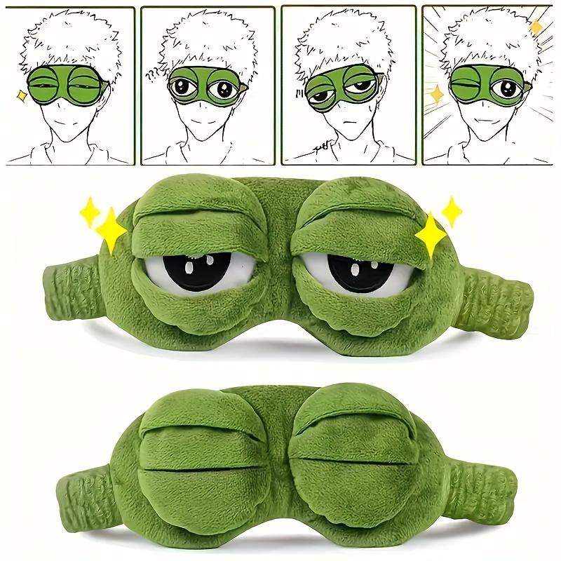 1pc Soft Frog Sleep Mask, Comfortable Eye Protection for Restful Naps and Power Outages, Normal Skin, Sleep Accessory, Lanolin-Free Material