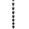 Rain Chain 3.3ft Decorative Rain Catch  Chain for Gutt s Outside Rain Gutt  Downspout Aluminum Alloy Black
