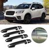 Set da 8 pezzi Finitura Copri Maniglia Esterna Smart con Grana in Fibra di Carbonio Adatta per Subaru Forester SK 19