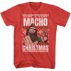 Macho Man Very Macho Christmas Red Heather T-Shirt Unisex T-Shirt