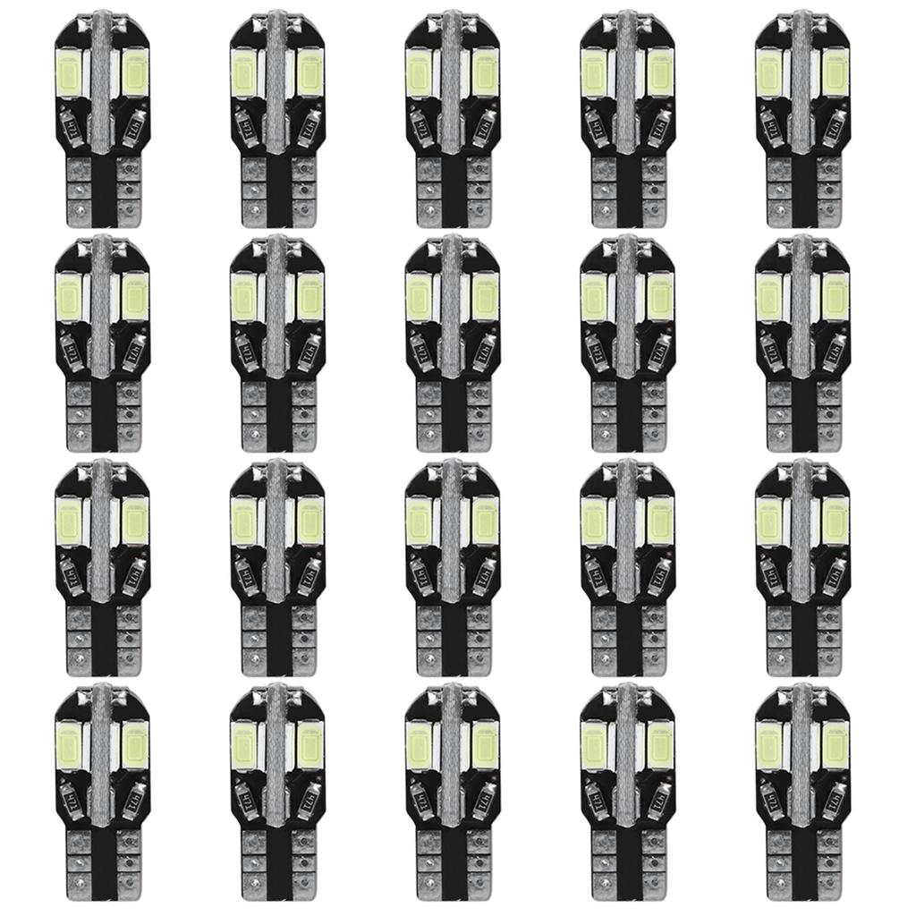 20pcs 8LED Car Side Wedge Light Bulb for Canbus T10 194 168 W5W 5730