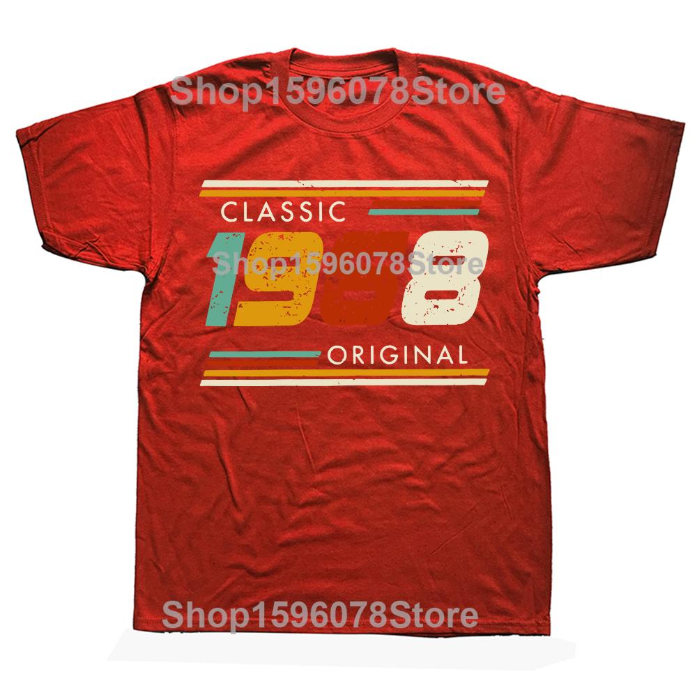 

Funny Vintage 1986 T Shirts Summer Style Graphic Cotton tshirt Streetwear Birthday Gifts Tshirt Men Clothing Oversized Tees S