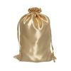 Girls Black Packaging Bags Satin Storage Bags Silk Wig Pouch Wig Packaging Tools Anti Dust Wig Bag