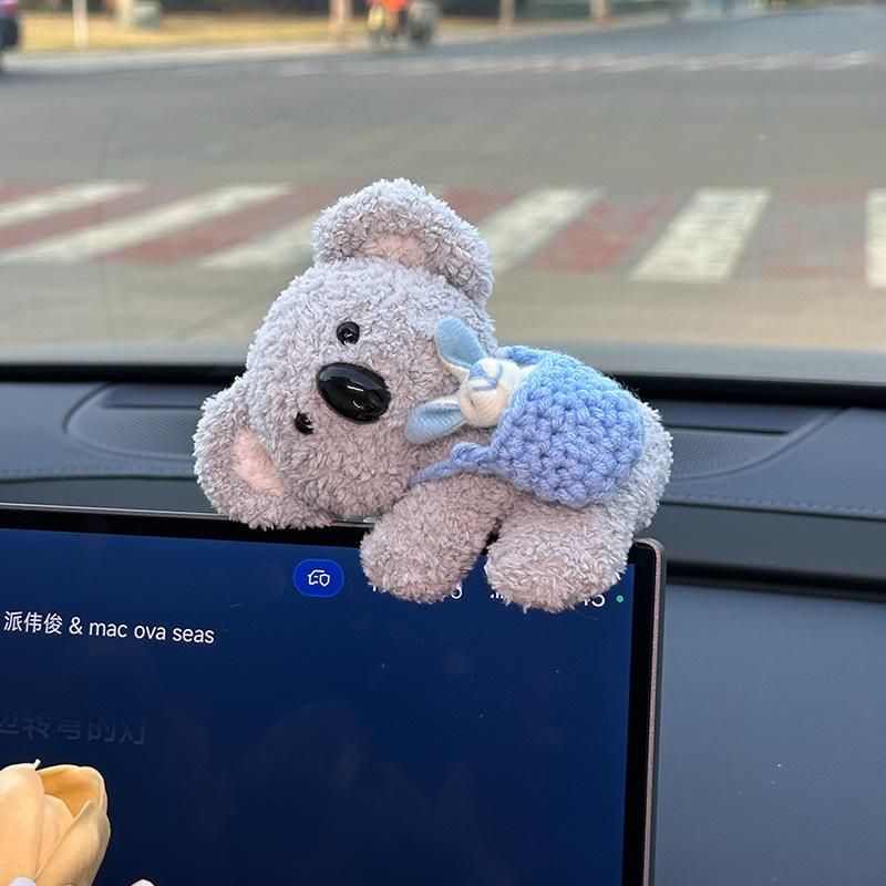 Plush Car Decorations, Cute Animal Dashboard Ornaments, Computer Ornaments