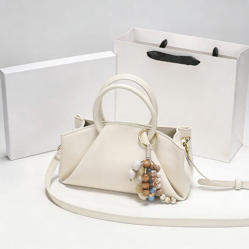 

Small Crowd Pleated Design Handbag High-end Simple Commuting One-shoulder Cross-body Bag