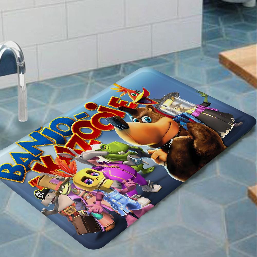 Banjo Kazooie Floor Mat Retro Multiple Choice Living Room Kitchen Rug Non-Slip Modern Home Decor