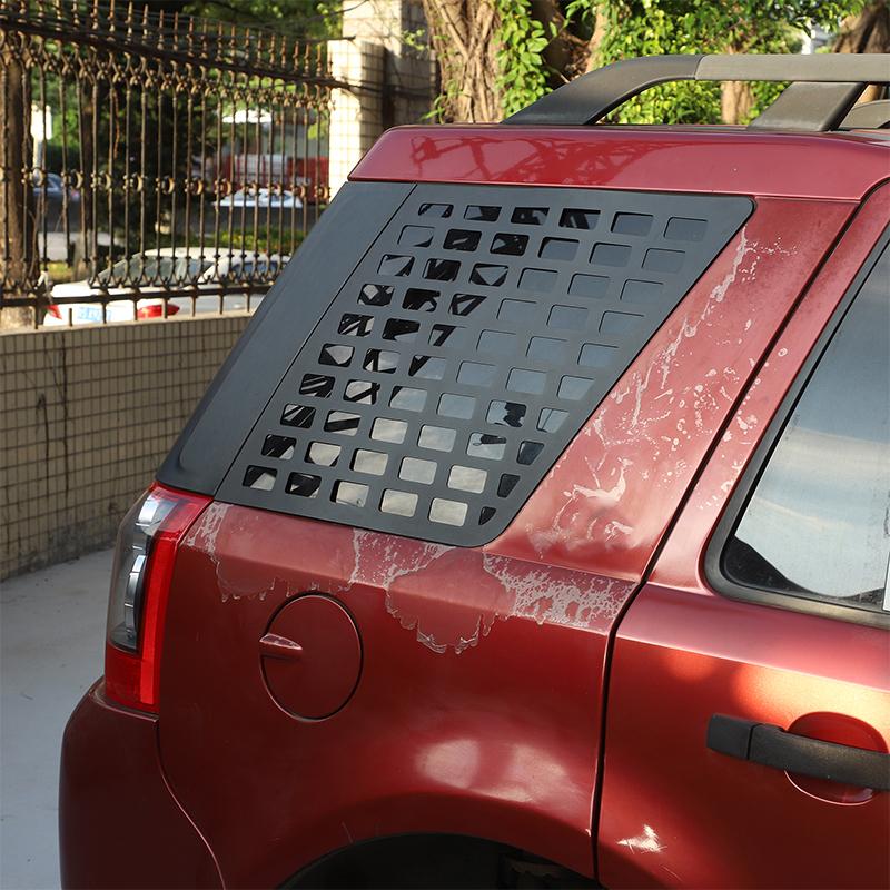 Aluminum alloy For Land Rover Freelander 2 2007-2015 Car Rear Side Window Side Window Glass Protection Panel Car Accessories