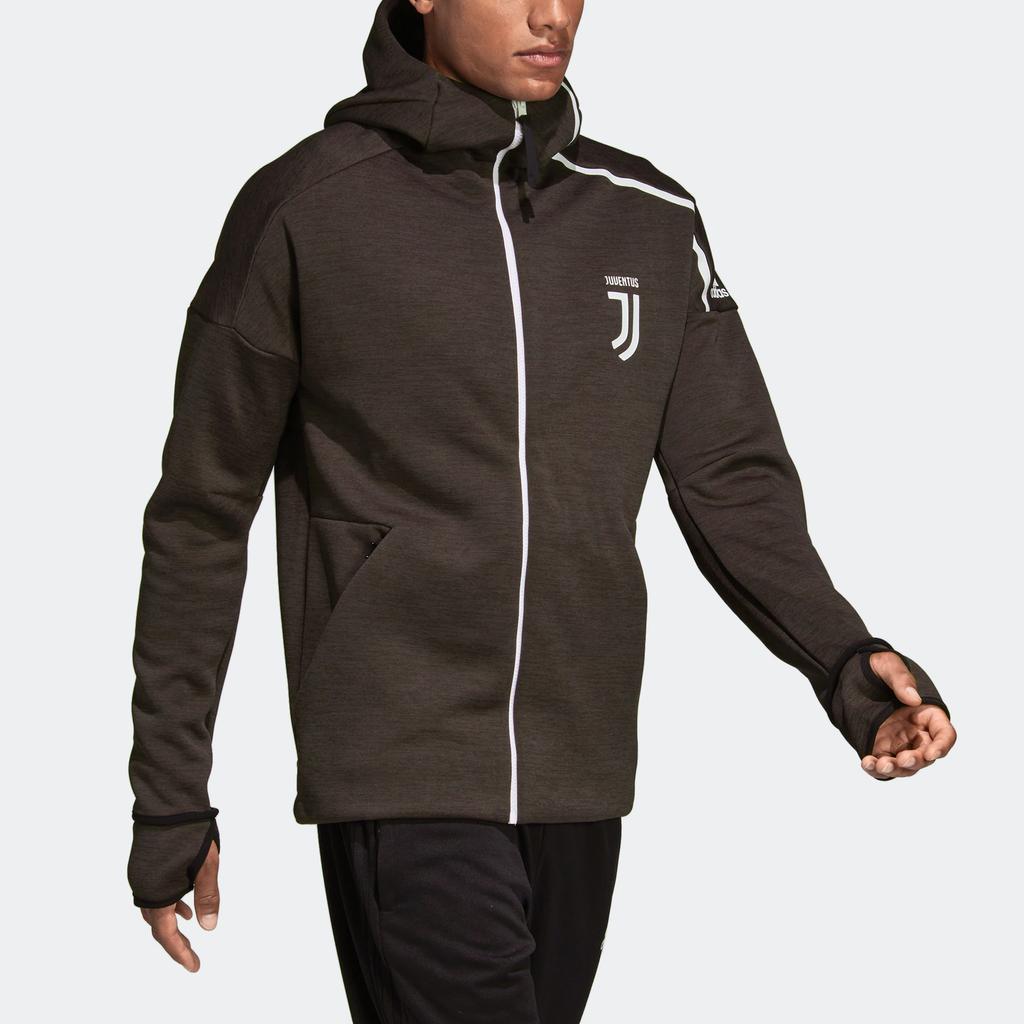 Adidas Juventus Z.N.E. Hoodie Men Jacket Charcoal-Black DS8856