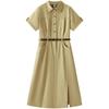 Semir Women's Summer Cotton Shirt Midi Utility Dress