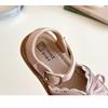 Cute Lace Bow Princess Sandals, Korean Style Soft Sole High-value Girls School Shoes